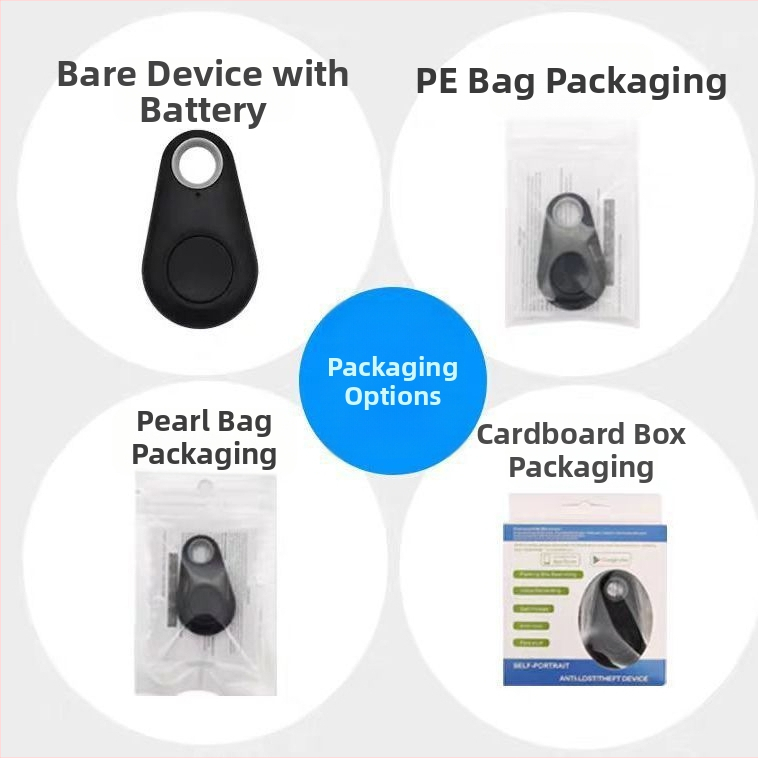 Έξυπνη Bluetooth συσκευή κατά της απώλειας για μπρελόκ — Διπλής κατεύθυνσης εύρεση, συναγερμός-εντοπιστής, κλιπ για το τηλέφωνο