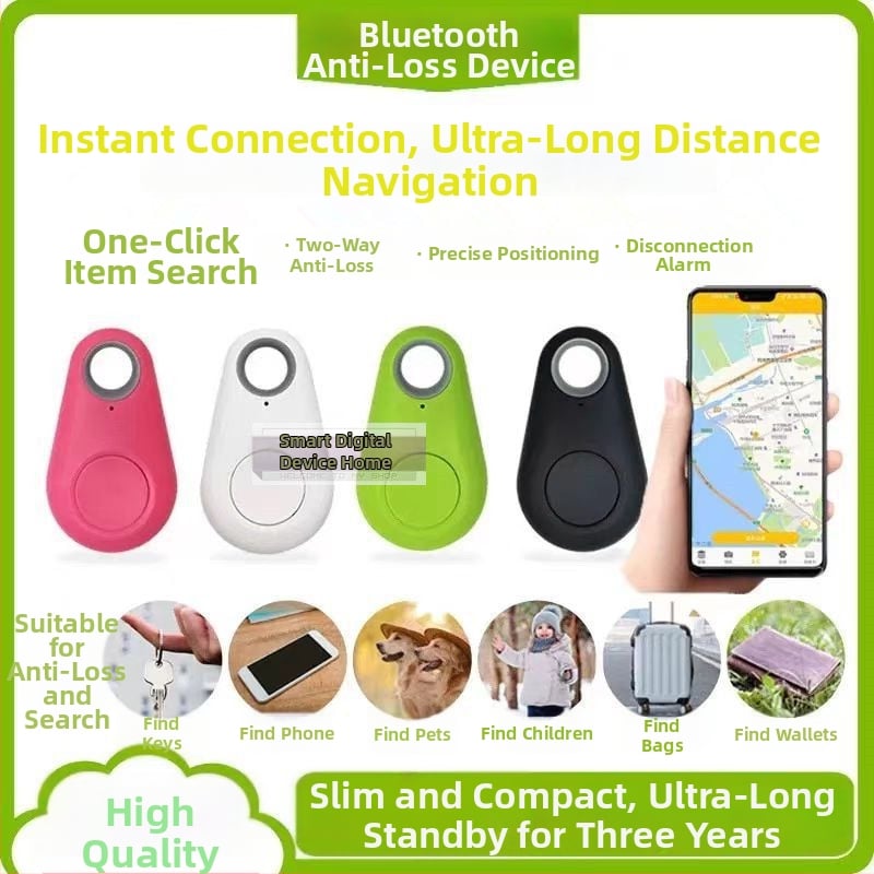 Έξυπνη Bluetooth συσκευή κατά της απώλειας για μπρελόκ — Διπλής κατεύθυνσης εύρεση, συναγερμός-εντοπιστής, κλιπ για το τηλέφωνο