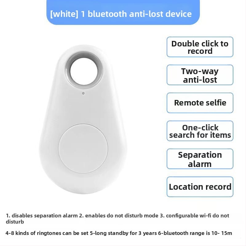 Έξυπνη Bluetooth συσκευή κατά της απώλειας για μπρελόκ — Διπλής κατεύθυνσης εύρεση, συναγερμός-εντοπιστής, κλιπ για το τηλέφωνο
