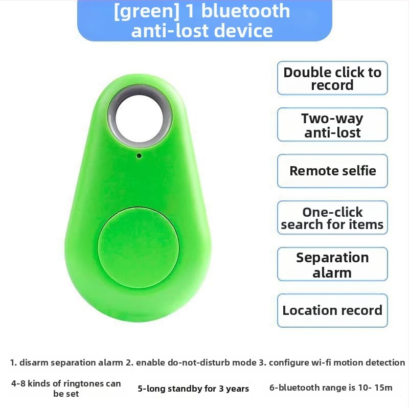 Έξυπνη Bluetooth συσκευή κατά της απώλειας για μπρελόκ — Διπλής κατεύθυνσης εύρεση, συναγερμός-εντοπιστής, κλιπ για το τηλέφωνο