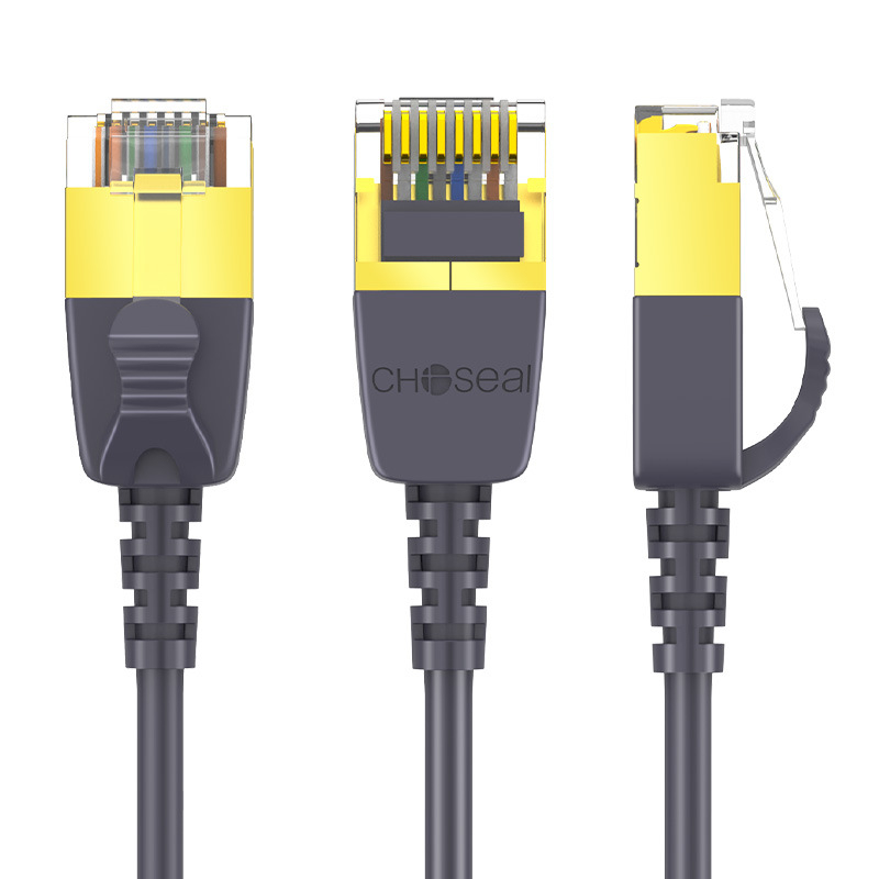 Akihabara CAT6A UTP neizolirani mrežni kabel, 10 Gbps, okrugli tanki kabel, Plug-and-Play