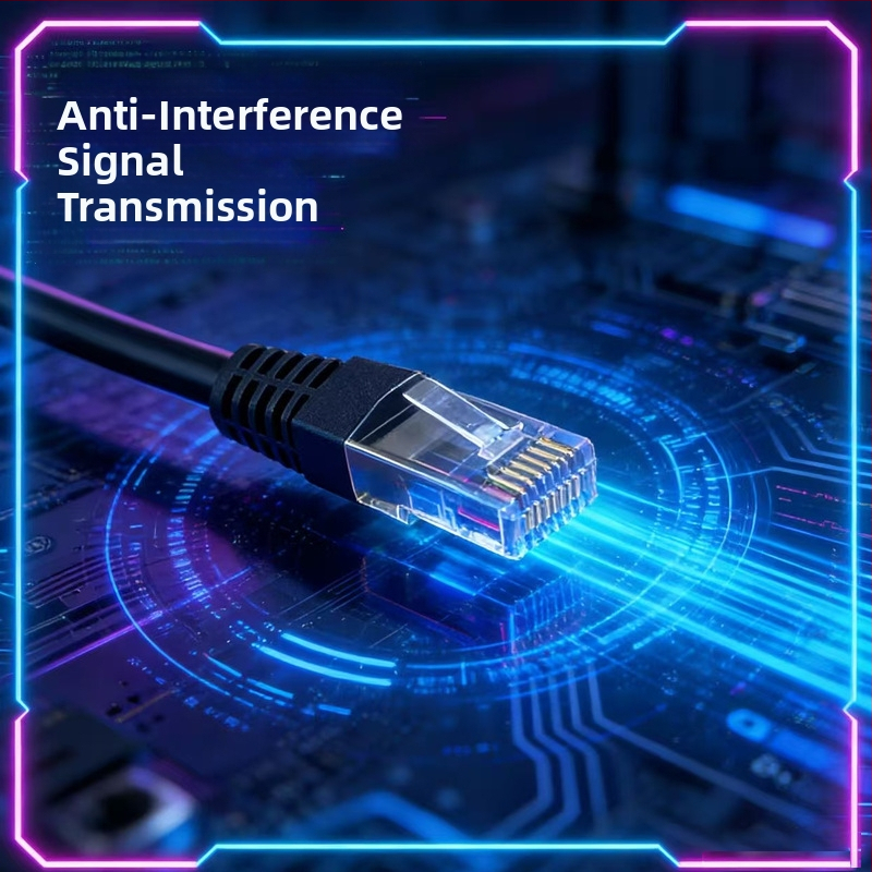 CAT6 Ethernet kabelis - Gigabitinis 1000 Mbps, skirtas nešiojamam/ maršrutizatoriui/ PC, namų/ biuro tinklo kabeliavimui, darbinė temperatūra -20…60°C