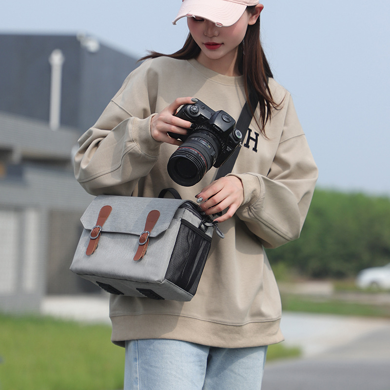 Zhenfenghe fotoaparato kuprinė pečiai – atspari vandeniui, itin lengva, mažina naštą; tinka DSLR ir be veidrodinių kamerų, Oxford audinys