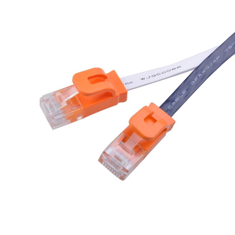 Cat6 plokščias Ethernet kabelis, grynas varis, Gigabit