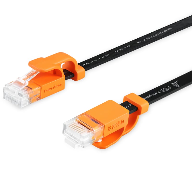 Cat6 plokščias Ethernet kabelis, grynas varis, Gigabit