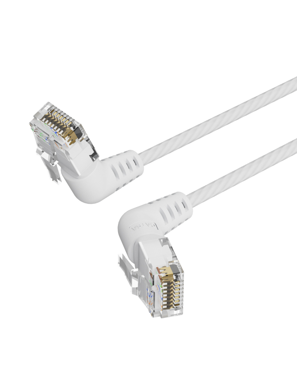 Wei Xun Cat6A fleksibilni Ethernet kabel s 360° okretanjem dvostrukim koljenom RJ-45, gigabitni za kućna računala i prekidače