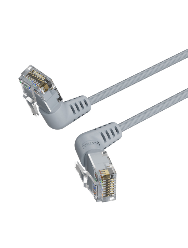 Wei Xun Cat6A fleksibilni Ethernet kabel s 360° okretanjem dvostrukim koljenom RJ-45, gigabitni za kućna računala i prekidače