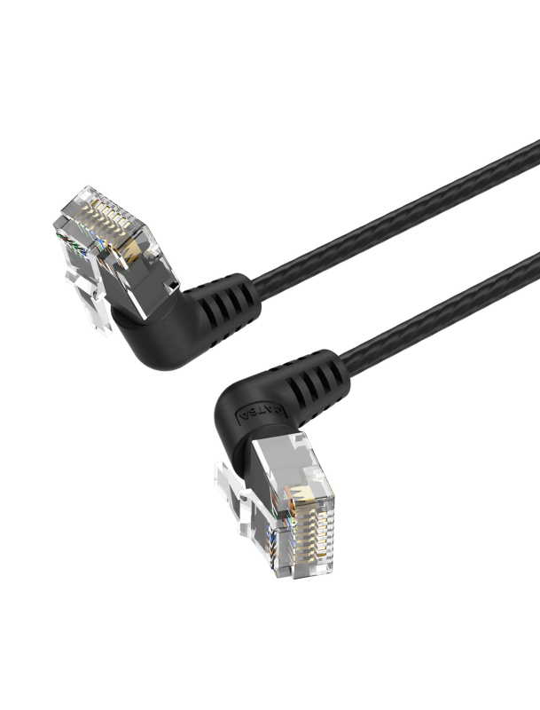 Wei Xun Cat6A fleksibilni Ethernet kabel s 360° okretanjem dvostrukim koljenom RJ-45, gigabitni za kućna računala i prekidače