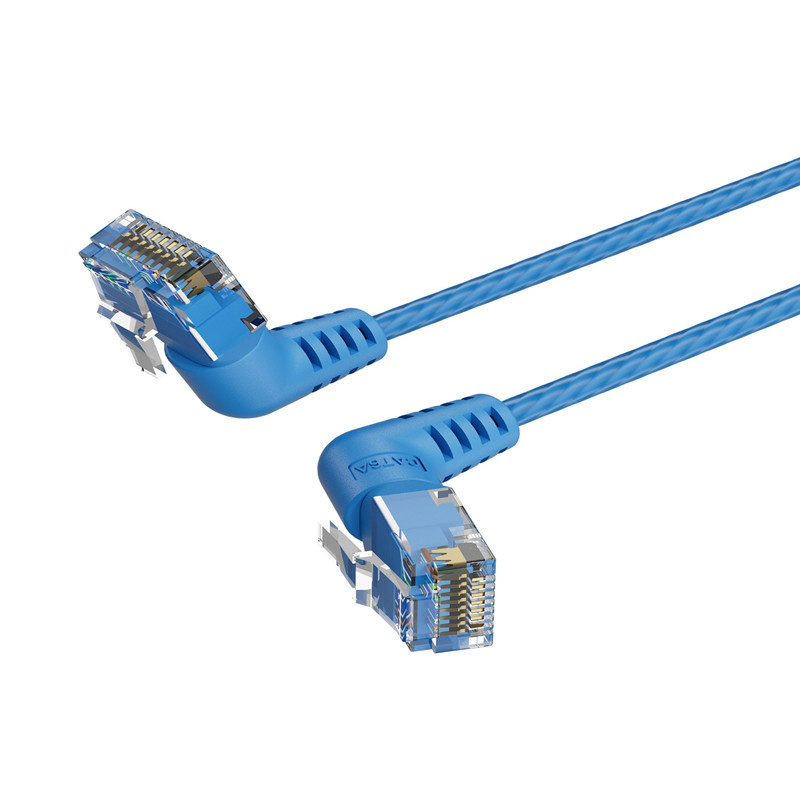 Wei Xun Cat6A fleksibilni Ethernet kabel s 360° okretanjem dvostrukim koljenom RJ-45, gigabitni za kućna računala i prekidače