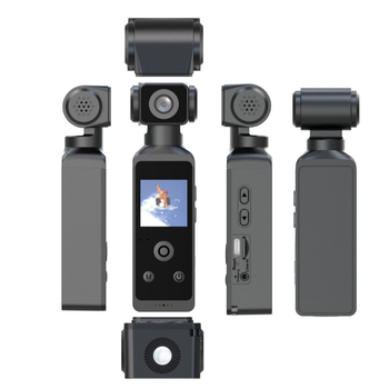 Κάμερα τσέπης 5K με σταθεροποίηση εικόνας, 1.3" LCD, αποθήκευση σε κάρτα TF, μπαταρία περίπου 1.5 ώρα, κλιπ για το χέρι