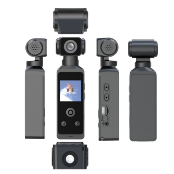 Κάμερα τσέπης 5K με σταθεροποίηση εικόνας, 1.3" LCD, αποθήκευση σε κάρτα TF, μπαταρία περίπου 1.5 ώρα, κλιπ για το χέρι