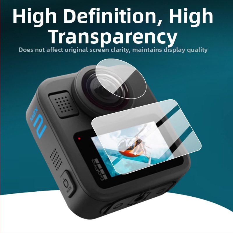 GoPro Max2 tvrdená ochranná fólia pre obrazovku a objektív, proti škrabaniu