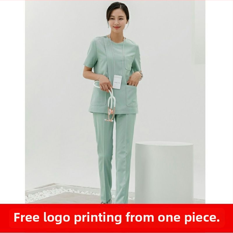 Unisex chirurgický scrub top s piatimi štvrťrami rukávmi a rohovými rukávmi, Chenille-Spandex textília (70–80%), radiačná ochrana, dĺžka 50–65 cm, jar 2025