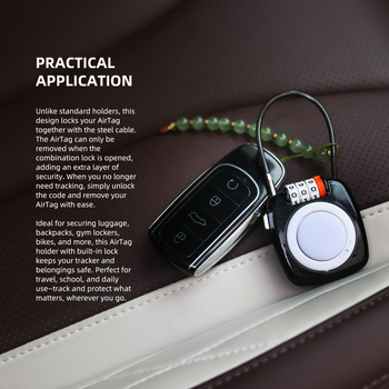 Find My Συμβατός Bluetooth Εντοπιστής Αντι-Απώλειας — Προστασία με Κωδικό, Αδιάβροχο Tag για Apple iOS, 225 mAh Μπαταρία