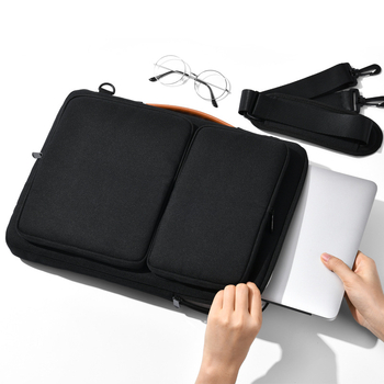 Τσάντα για φορητό υπολογιστή από αδιάβροχο Oxford ύφασμα, κλείσιμο με φερμουάρ, τηλεσκοπική λαβή, επένδυση με σκούρο πλέγμα, κατάλληλη για επαγγελματικά ταξίδια