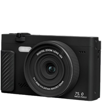 FOCUSO Wd66 Cameră digitală pentru selfie cu ecran rabatabil de 3,0 inch, 8MP CMOS senzor, zoom digital 16x, rezoluție maximă 4608×3056