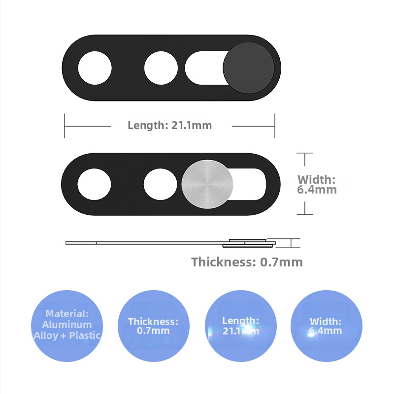 Išmaniojo telefono objektyvo dangtelis — privatumo apsauga, XF17, montavimas iki 30 mm, pritaikymas pagal nuotraukas