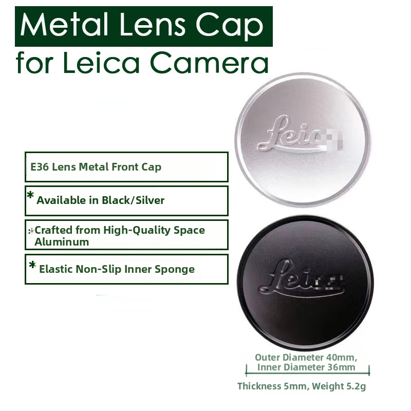 Leica A36/E36 metalo objektyvo dangtelis (priekinis dangtelis)
