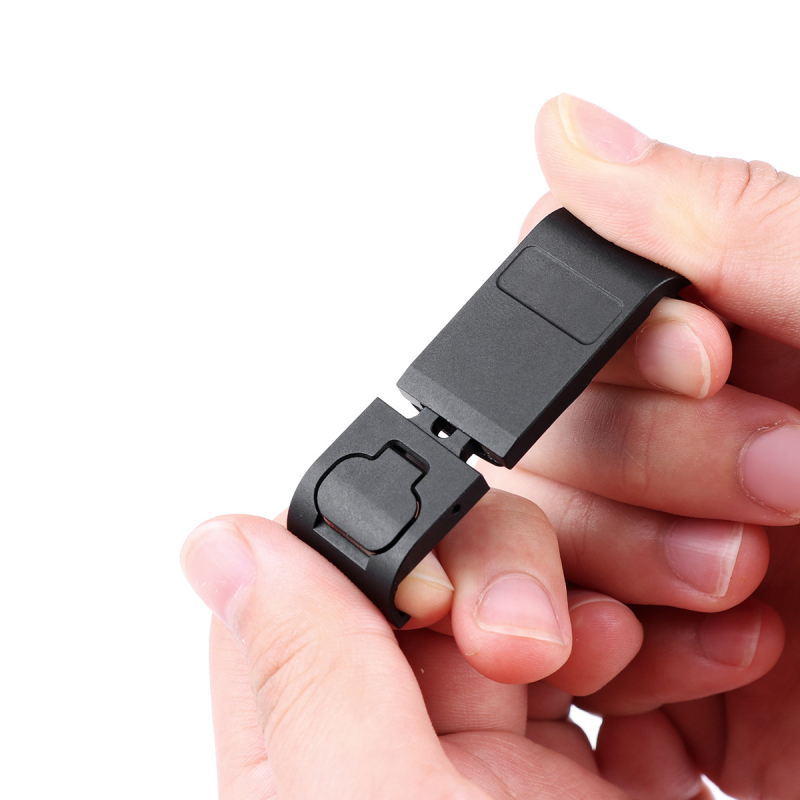 Kovový bočný kryt batérie pre GoPro 12/11/10/9 s otvorom na nabíjanie a chladiacim ventilačným otvorom