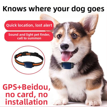 Ανιχνευτής GPS Beidou για κατοικίδια – ιχνηλάτης για σκύλους και γάτες με απομακρυσμένο εντοπισμό, συμβατό με iOS, έκδοση 3