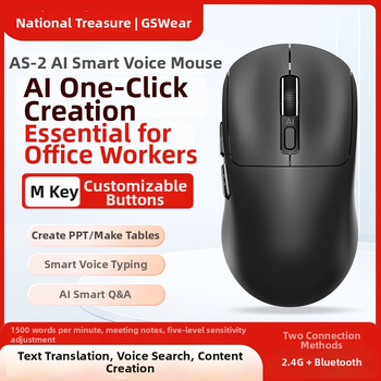 AI okos vezeték nélküli Bluetooth egér fordítással, írással és rajzolással, hangvezérléssel (3 gomb)