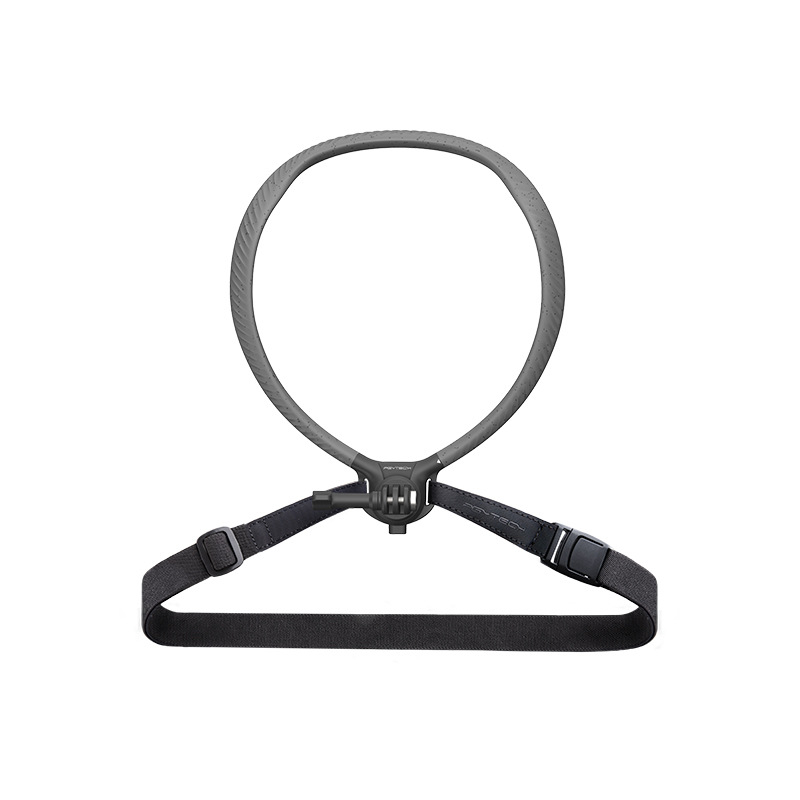 CapLock držiak na krk pre akčnú kameru – prvá osoba pohľad, univerzálny, model P-GM-389, materiály: silikón, nerezová oceľ, hliník, PC-PBT