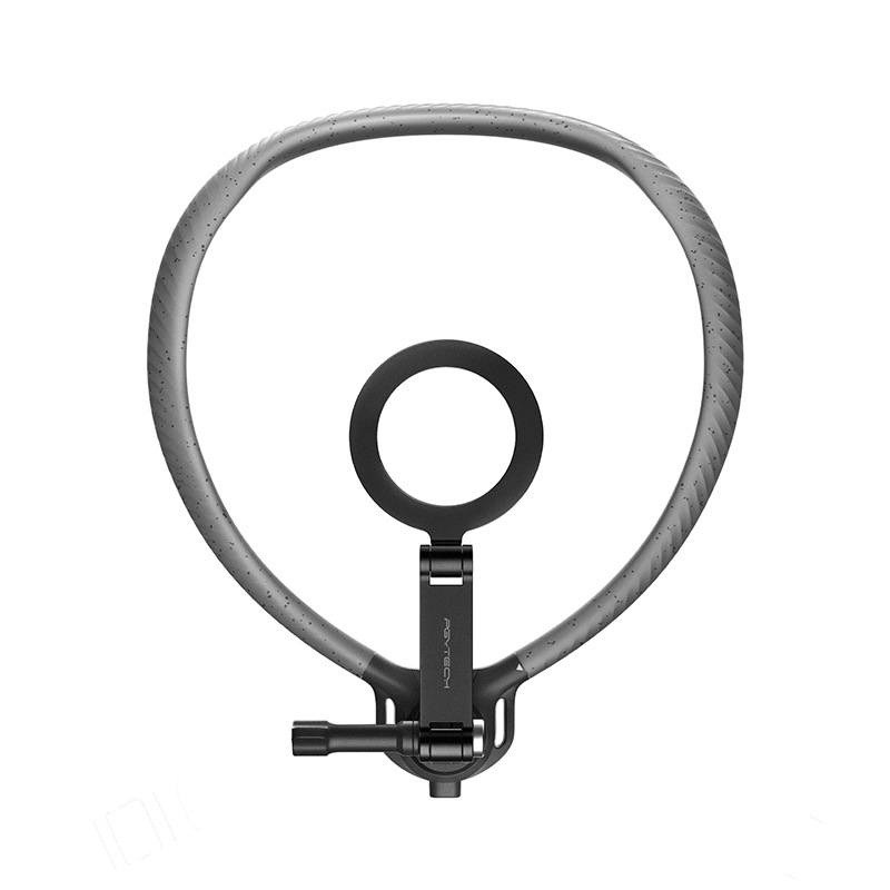 CapLock držiak na krk pre akčnú kameru – prvá osoba pohľad, univerzálny, model P-GM-389, materiály: silikón, nerezová oceľ, hliník, PC-PBT