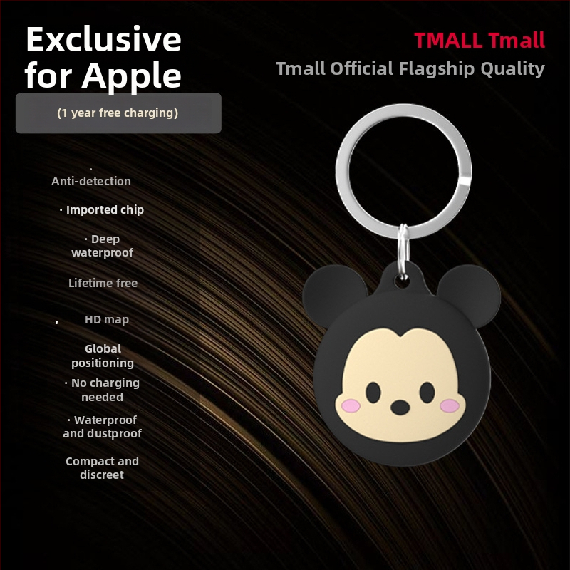 AK-28B GPS lokalizátor pre Android a iOS; univerzálny sledovač pre deti, seniorov a domáce zvieratá; batéria 240 mAh; globálne určovanie polohy, navigácia po mapách; nositeľný ako kľúčenka