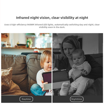 CAMSOY Δικτυακή κάμερα 1296P, φακός 2.8mm, IR 6–8m, Συναγερμός