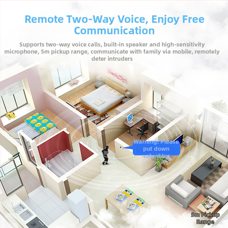 CAMSOY Δικτυακή κάμερα 1296P, φακός 2.8mm, IR 6–8m, Συναγερμός