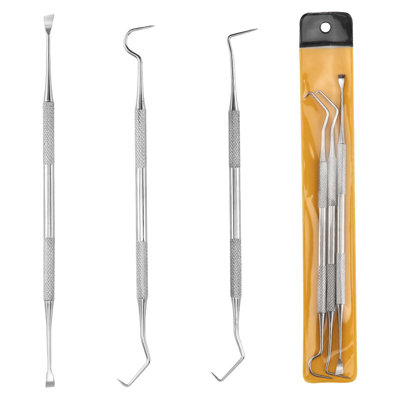 Nerūdijančio plieno dantų įrankių rinkinys naminiams gyvūnėliams — burnos sondos ir akmenų valymo įrankis, 55 g