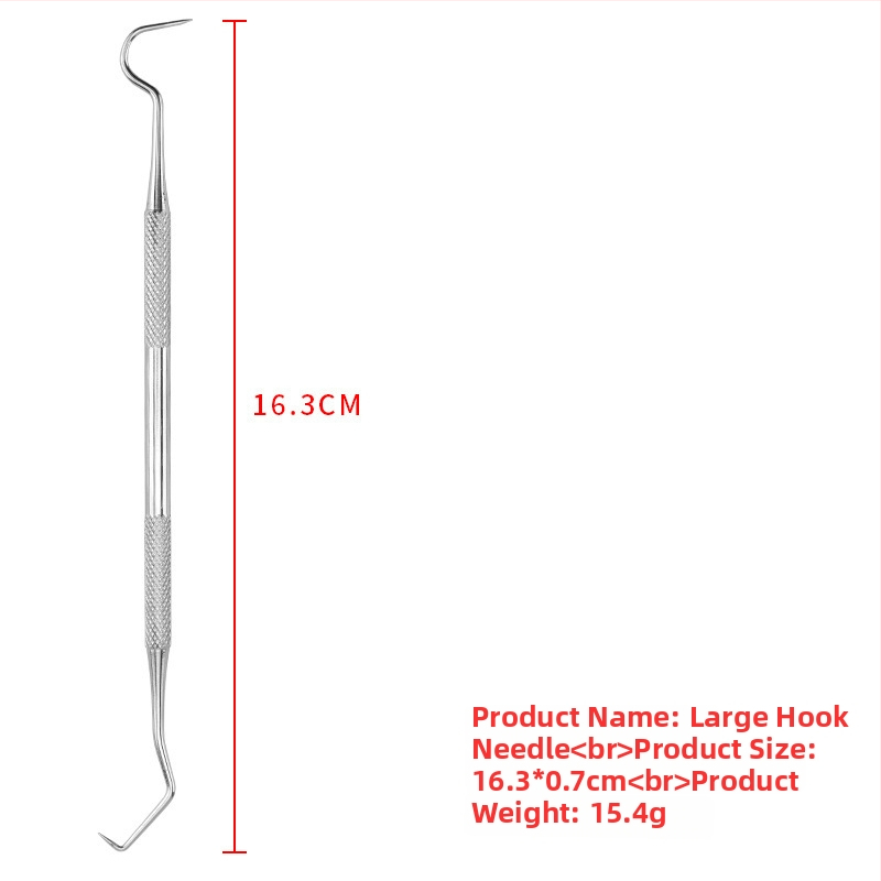 Nerūdijančio plieno dantų įrankių rinkinys naminiams gyvūnėliams — burnos sondos ir akmenų valymo įrankis, 55 g