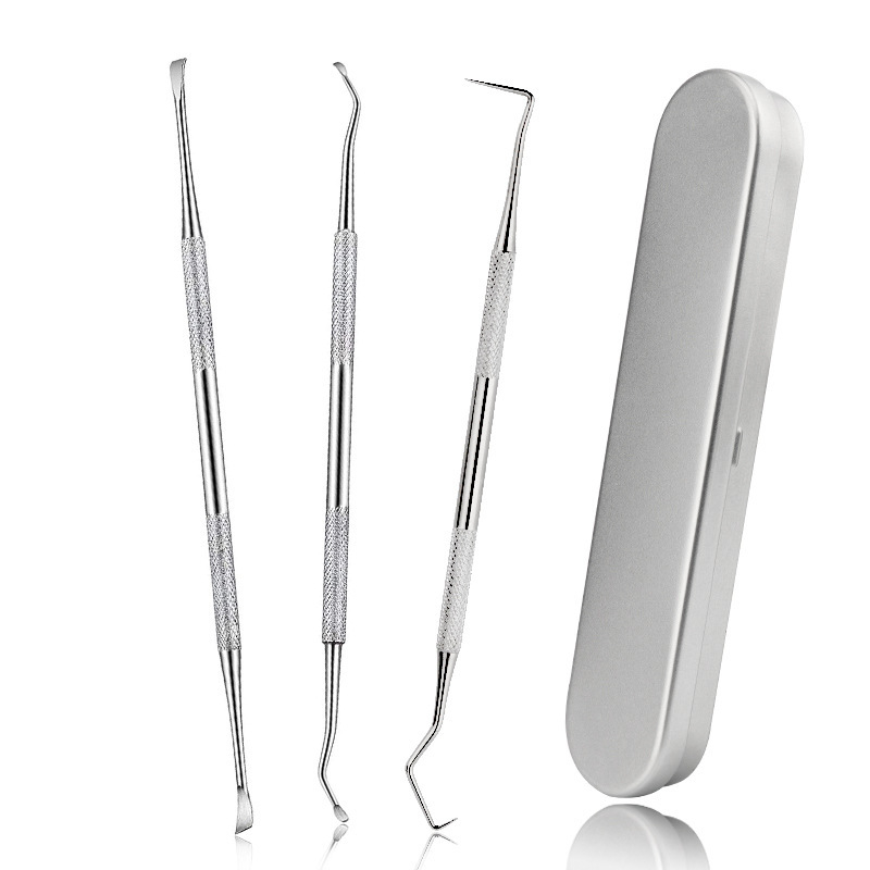 Nerūdijančio plieno dantų įrankių rinkinys naminiams gyvūnėliams — burnos sondos ir akmenų valymo įrankis, 55 g