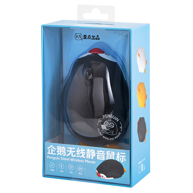 Mouse fără fir Dake duck, silențios, Bluetooth dual-mode, reîncărcabil