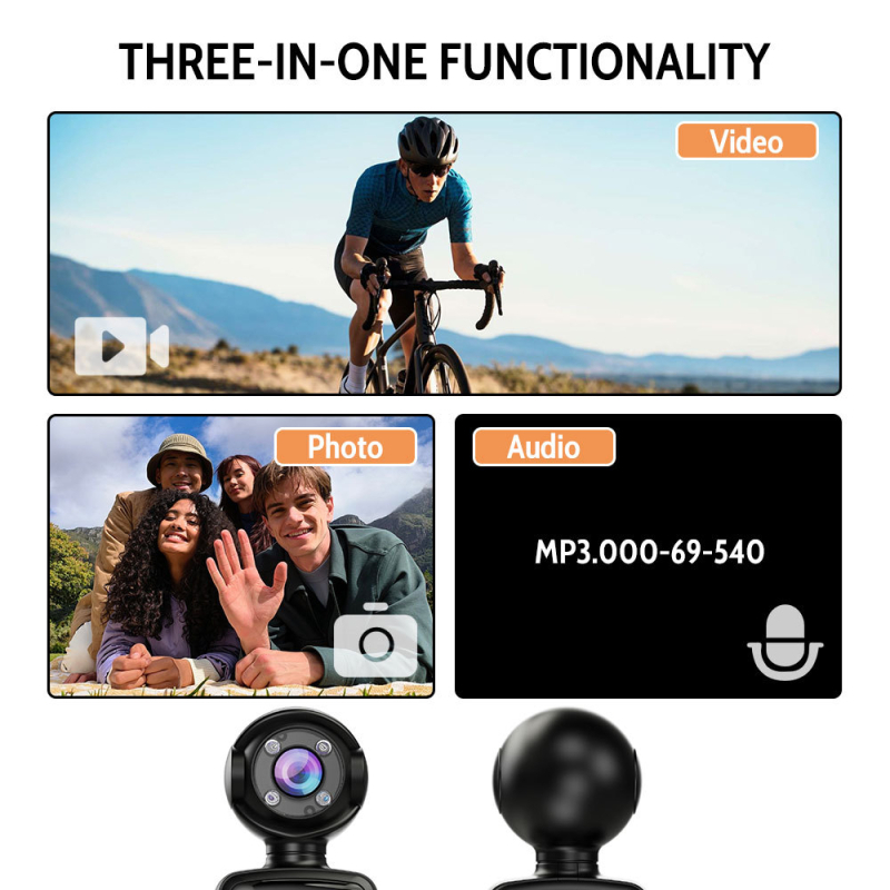 Sportska i avanturistička akcijska kamera uz Wi‑Fi, 1080p, elektronička stabilizacija slike, noćni način, podrška microSD kartici