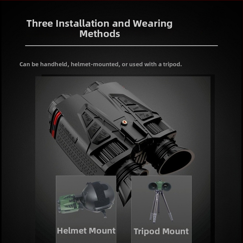 4K pārnēsamie infrar redzes binokļi ar ierakstu, 16x optiskais zoom, CMOS sensori