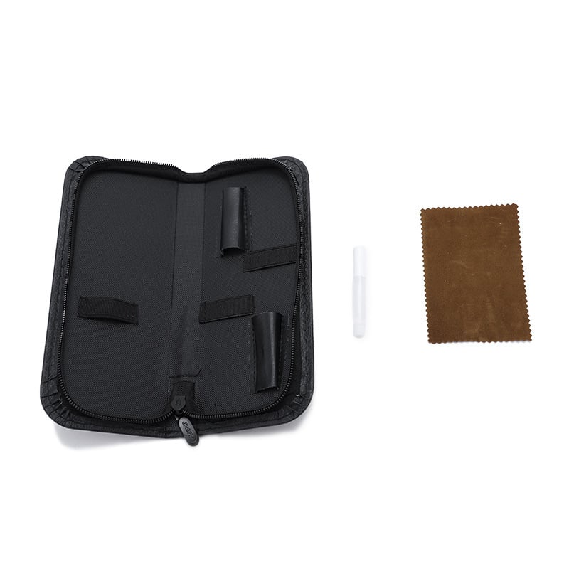 Set makaza za njegu kućnih ljubimaca – zakrivljene škare za pse, nehrđajući čelik, PU kožna futrola