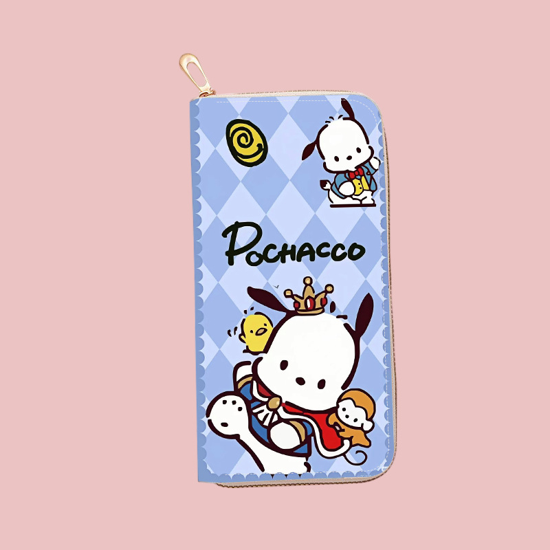 Gyerekeknek készült rajzfilmszerű pénztárca, PU anyag, poliészter bélés, 2025 ősz