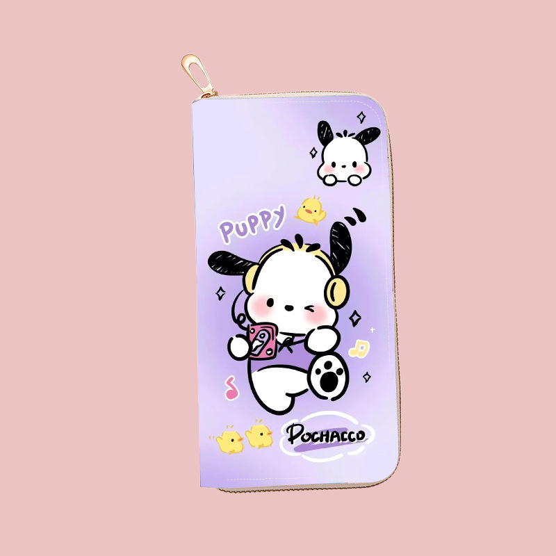 Gyerekeknek készült rajzfilmszerű pénztárca, PU anyag, poliészter bélés, 2025 ősz