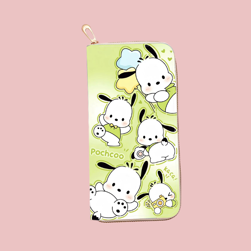 Gyerekeknek készült rajzfilmszerű pénztárca, PU anyag, poliészter bélés, 2025 ősz