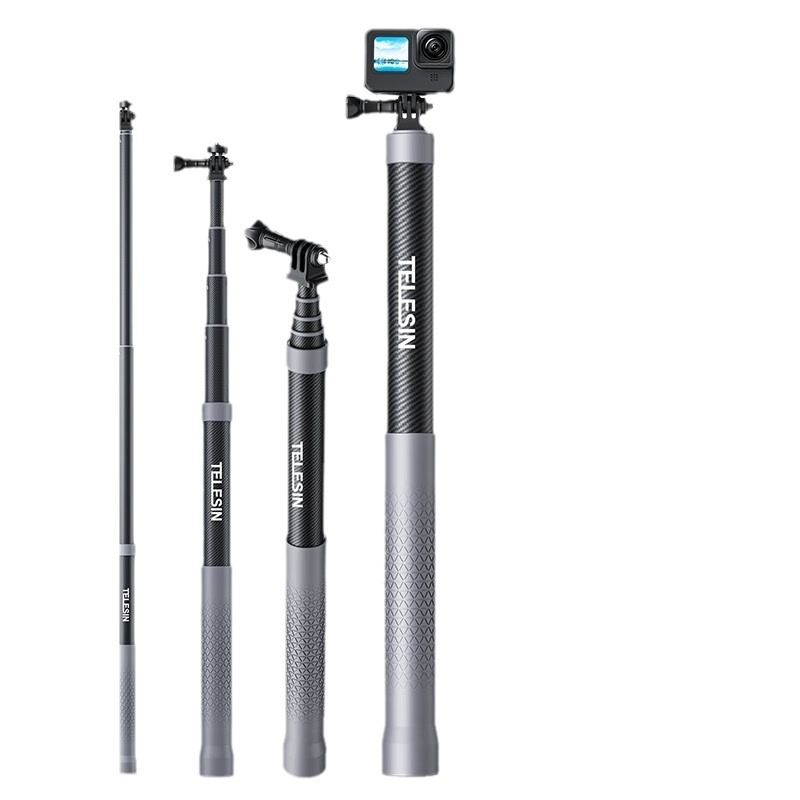 Monopod selfie compatibil GoPro și Insta360 – Suport manual pentru cameră de acțiune, fără Bluetooth