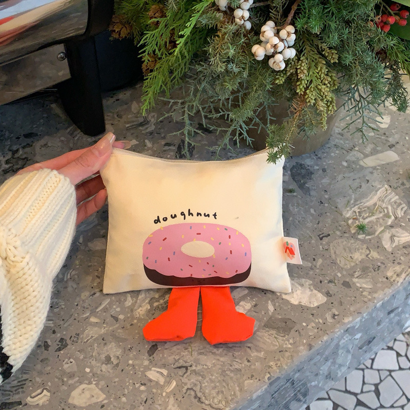 Vászonból készült érmeztárca anime mintával, uniszex, bélés nélkül, mindennapi használatra