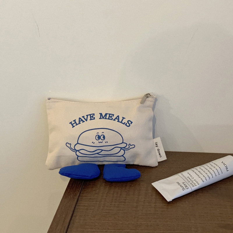 Vászonból készült érmeztárca anime mintával, uniszex, bélés nélkül, mindennapi használatra