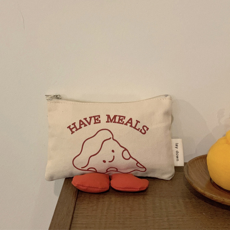 Vászonból készült érmeztárca anime mintával, uniszex, bélés nélkül, mindennapi használatra