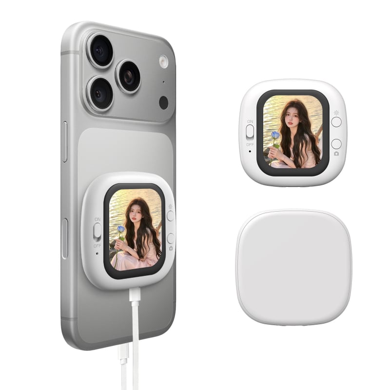 Selfie displej pre mobilný telefón | Mini prenosný pre živé vysielanie | Bluetooth s diaľkovým ovládaním | Podpora vlastného nastavenia | Vhodné pre selfie a živé vysielanie