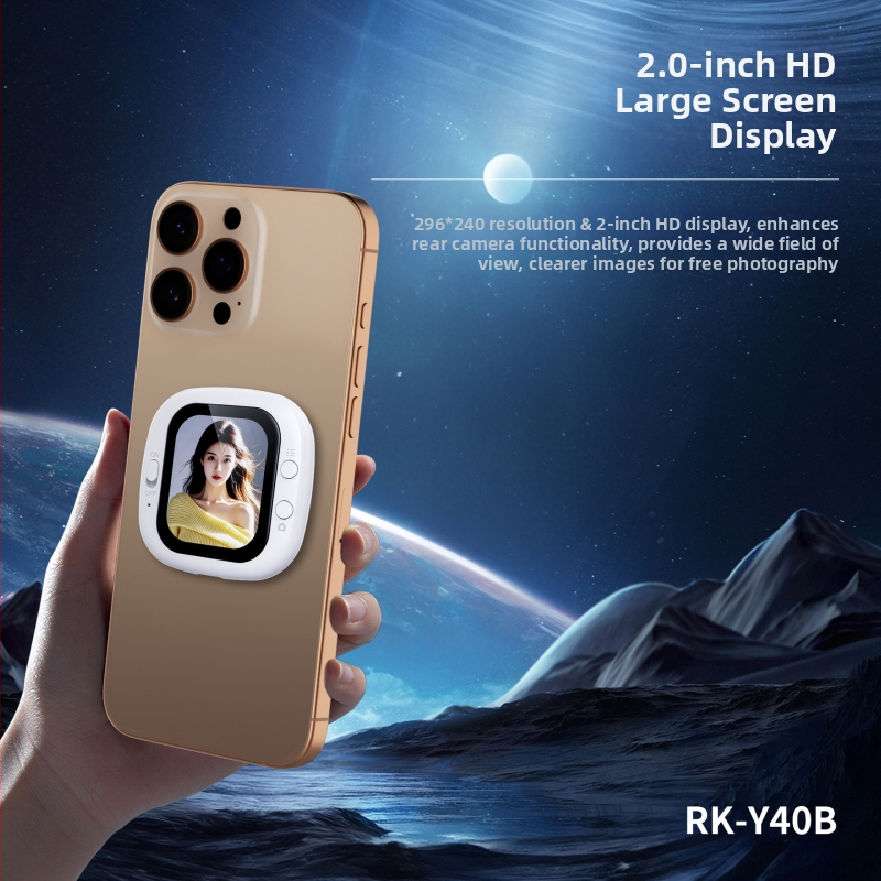 Selfie displej pre mobilný telefón | Mini prenosný pre živé vysielanie | Bluetooth s diaľkovým ovládaním | Podpora vlastného nastavenia | Vhodné pre selfie a živé vysielanie