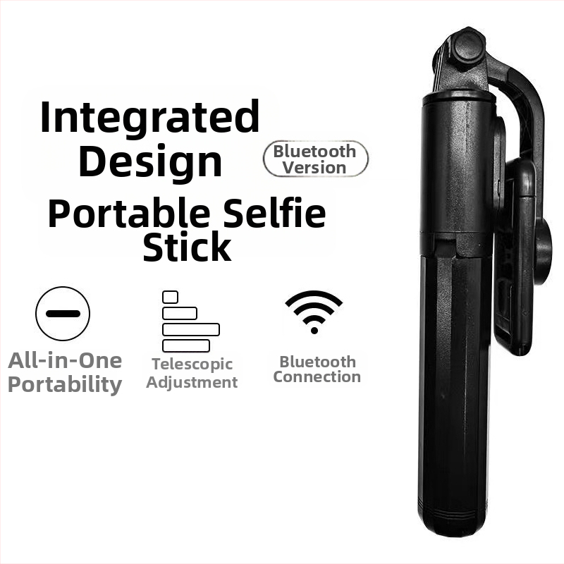 Q07 Bluetooth stojan na selfie pre mobil – hliníková zliatina + ABS, s diaľkovým ovládaním, vstavané svetlo, stabilizácia obrazu