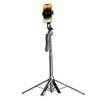 CRENOV Four-Axis Gimbal Selfie Drška, Aluminijska Legura + ABS, Bluetooth Daljinski Upravljač, Anti‑Treme, Svjetlo za Dopunu