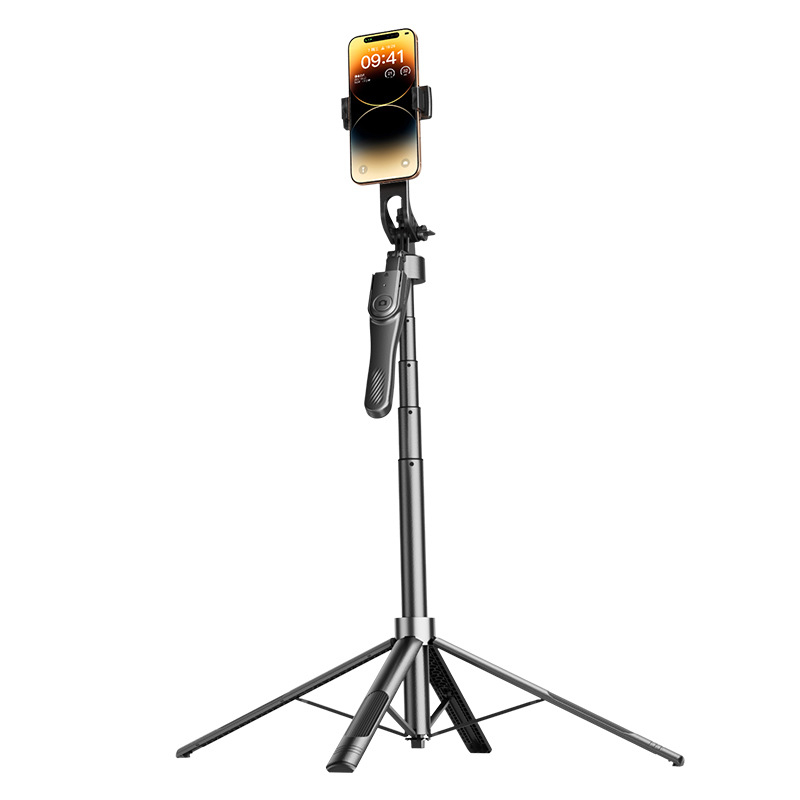CRENOV Four-Axis Gimbal Selfie Drška, Aluminijska Legura + ABS, Bluetooth Daljinski Upravljač, Anti‑Treme, Svjetlo za Dopunu
