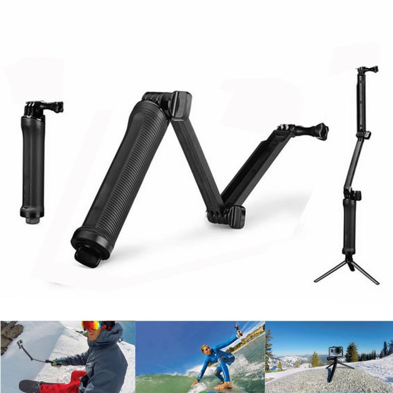 GoPro Hero12 Compatibil Trifoi Selfie Stick – Braț Reglabil 3-Direcții, Material Plastic, Sarcină maximă 2 kg